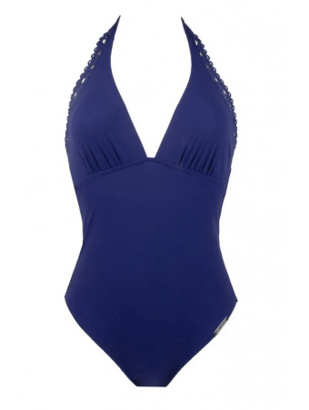 One piece swimsuit blue AJOURAGE COUTURE