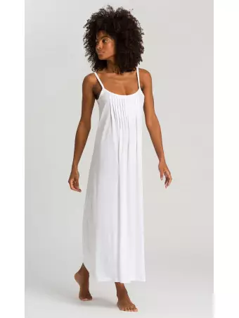 Long white cotton nightgown...