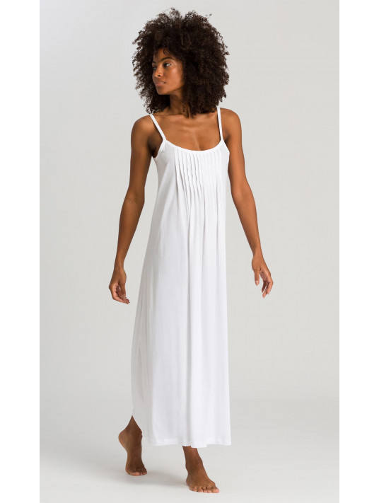 Hanro Long white cotton nightgown JULIE