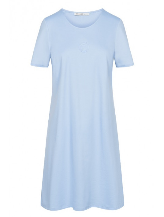 Liquette manches courtes bleu COTTON