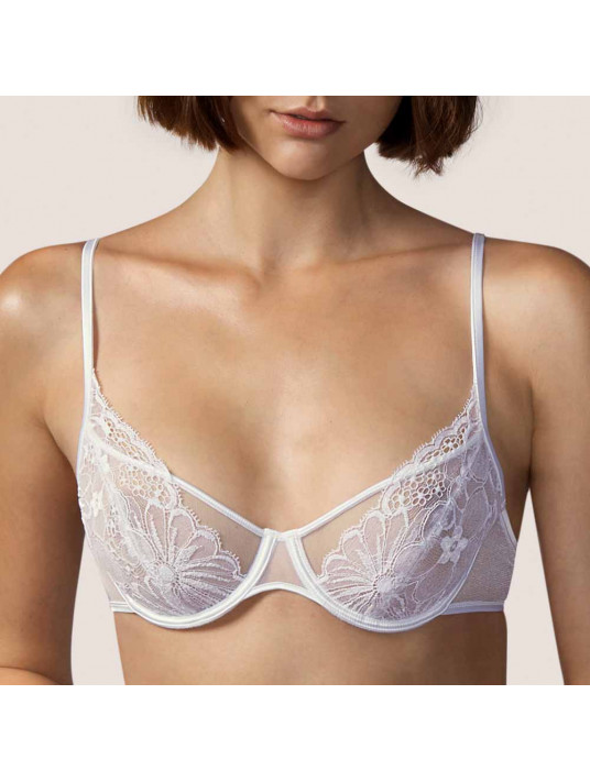Andres Sarda Soutien-gorge blanc emboitant TYNG