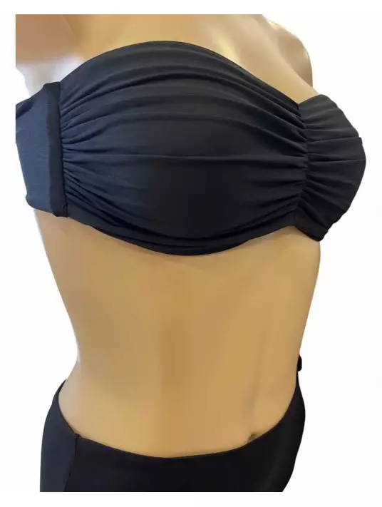 Calarena Maillot 2 pièces bandeau noir GINA LUNA Calarena Maillot 2 pièces bandeau noir GINA LUNA