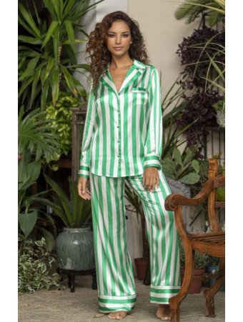 Marjolaine Striped silk Pyjama RYME
