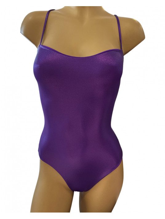 calarena One piece swimsuit glossy purple RIVIERA