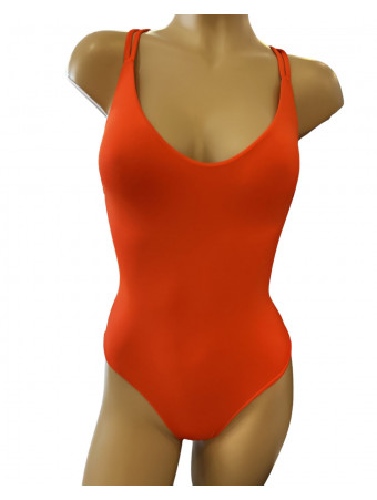 One piece swimsuit orange...