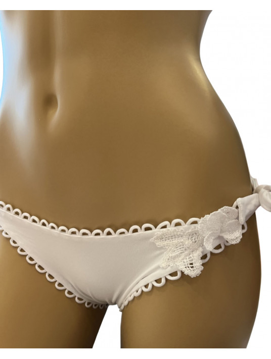 Raffaela d'Angelo White triangle bikini