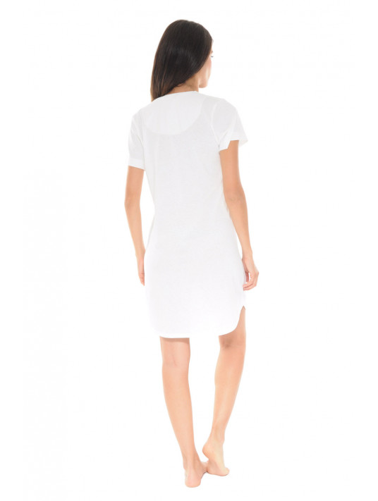 Pilus Short-sleeved cotton nightgown YACINTHE