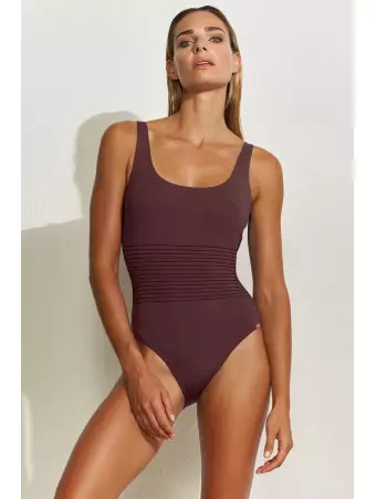 Maryan Mehlhorn Swimsuit tank brown SOFTLINE