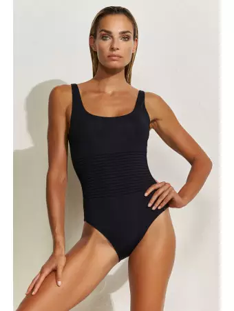 Maryan Mehlhorn Maillot une pièce noir SOFTLINE
