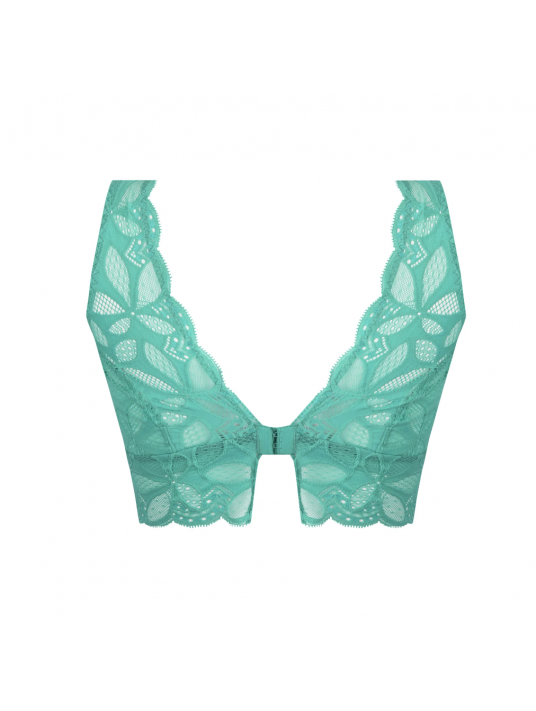 Non-wired green bralette STRICTO SENSUELLE