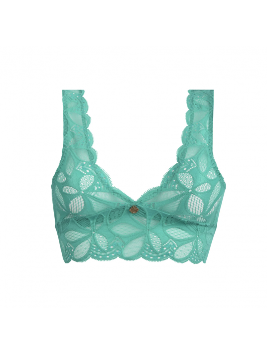 Non-wired green bralette STRICTO SENSUELLE