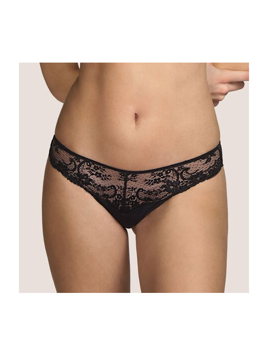 Andres Sarda Slip brésilien noir GINGER