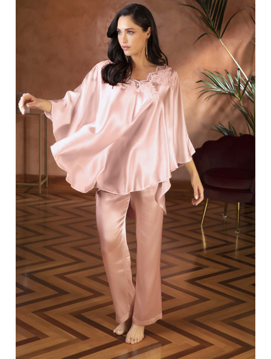 Lise Charmel Pantalon en soie rose SPLENDEUR SOIE