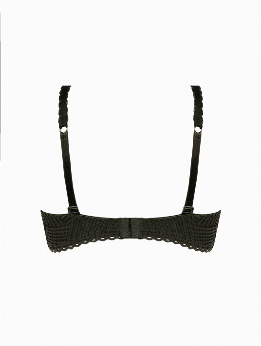 Antigel lingerie Soutien-gorge sans armature kaki TRESSAGE GRAPHIQUE