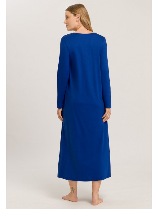 HAnro Long-sleeved blue nightgown NAILA