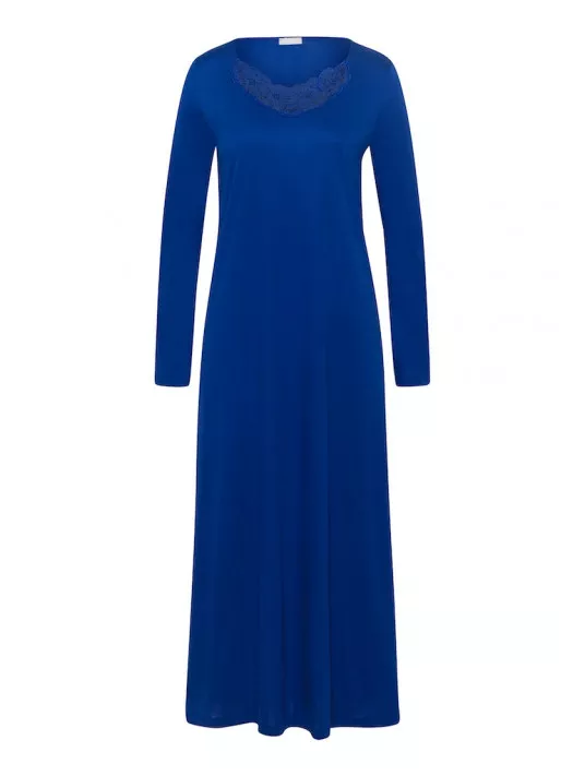 HAnro Chemise de nuit manches longues indigo NAILA HAnro Chemise de nuit manches longues indigo NAILA