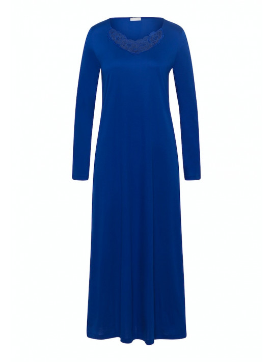 HAnro Long-sleeved blue nightgown NAILA
