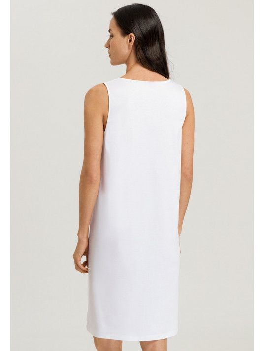Hanro Chemise de nuit sans manche blanche NAILA