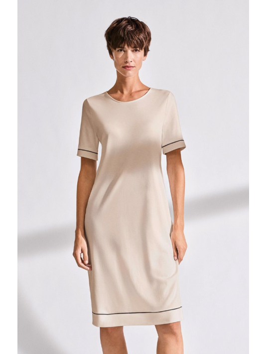 Hanro Chemise de nuit beige NATURAL COMFORT