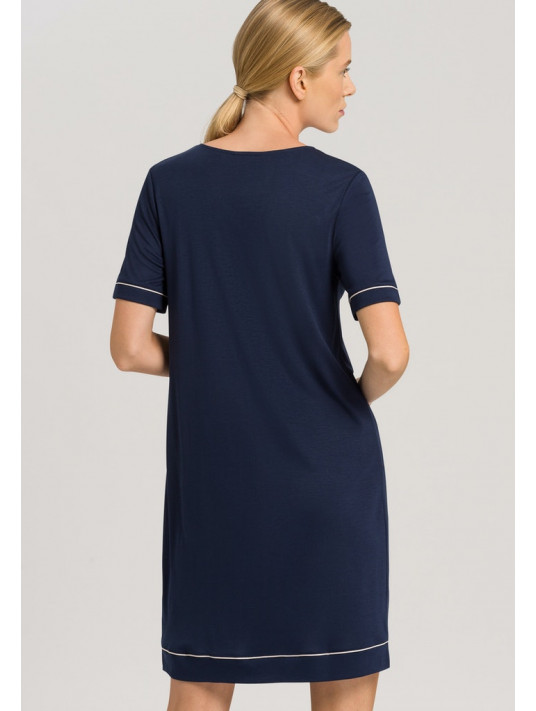 Hanro Nightgown deep navy NATURAL COMFORT