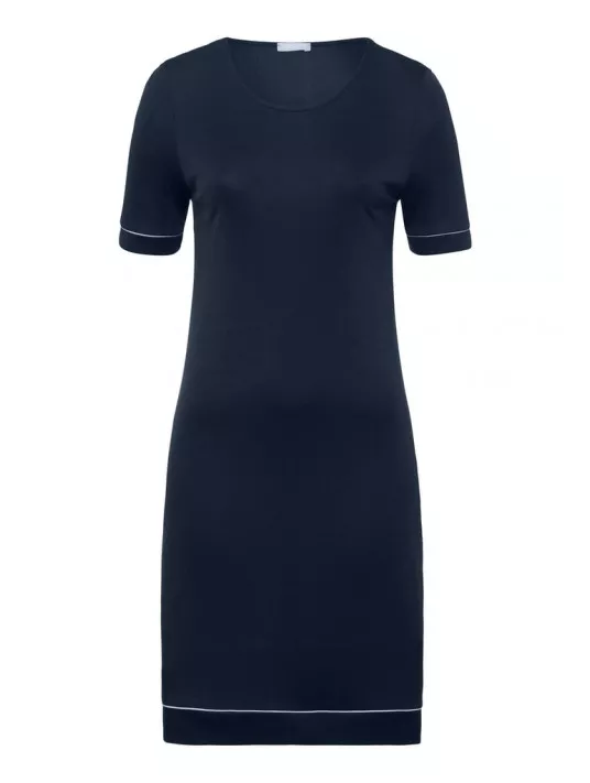 HAnro Chemise de nuit bleu navy NATURAL COMFORT HAnro Chemise de nuit bleu navy NATURAL COMFORT
