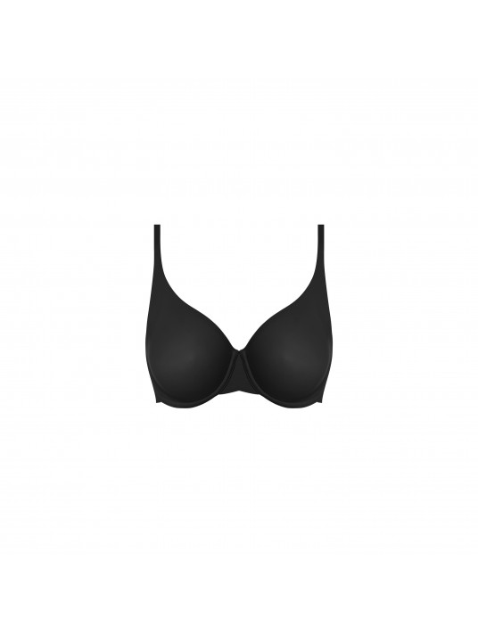 Wacoal lingerie Invisible moulded black bra INES SECRET