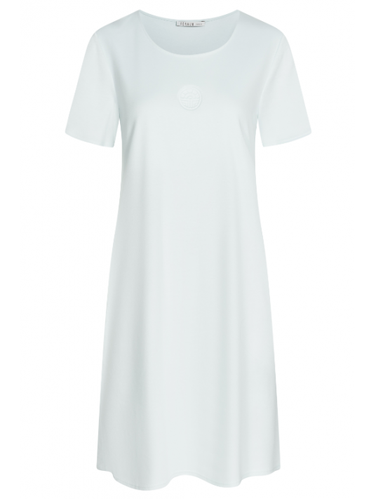 Feraud Short sleeved cotton nightgown jade HIGH CLASS