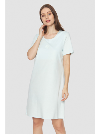 Feraud Short sleeved cotton nightgown jade HIGH CLASS
