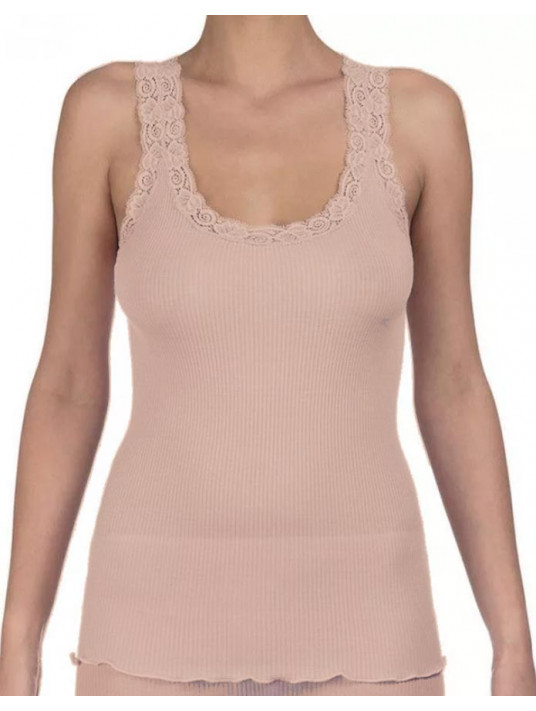 Oscalito Tank top nude lace WOOLEN SILK
