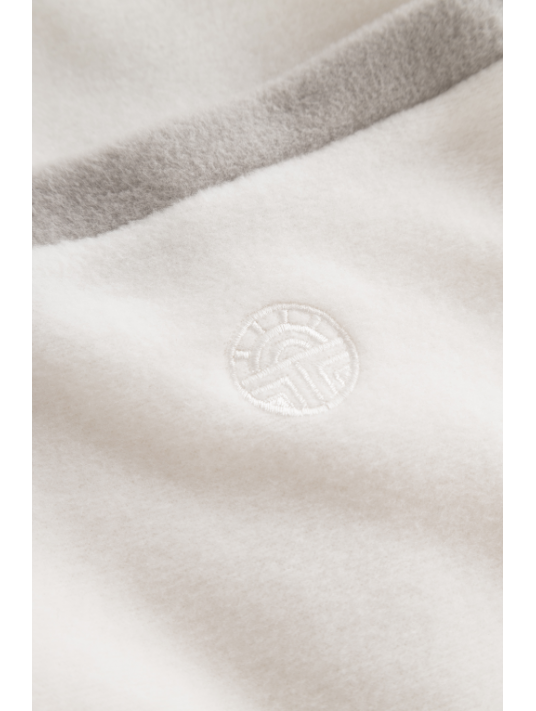 Feraud Fleece wrap-around ivory dressing gown