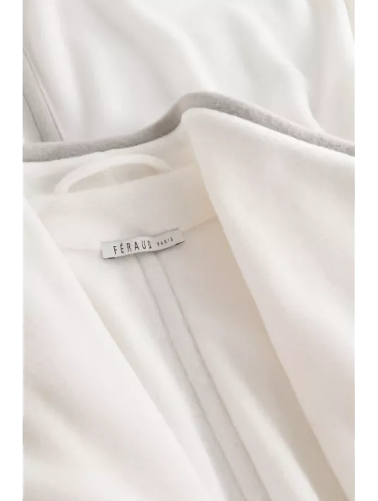 Feraud Fleece wrap-around ivory dressing gown Feraud Fleece wrap-around ivory dressing gown