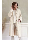 Fleece beige dressing gown TINAEL