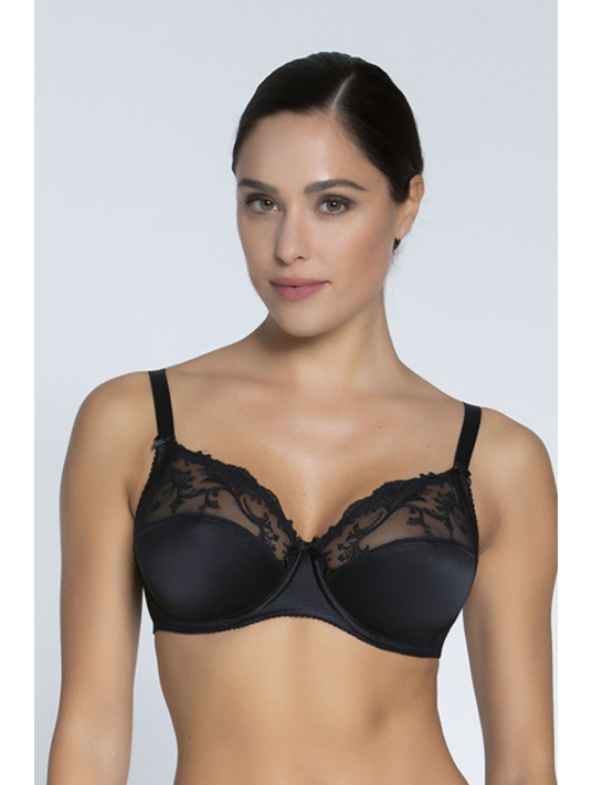 Lise Charmel Underwired bra great support black SPLENDEUR SOIE