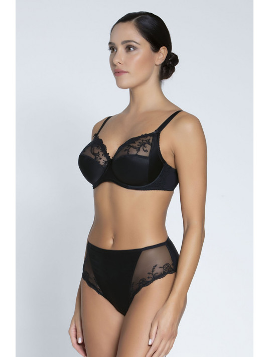 Lise Charmel Slip haut noir SPLENDEUR SOIE