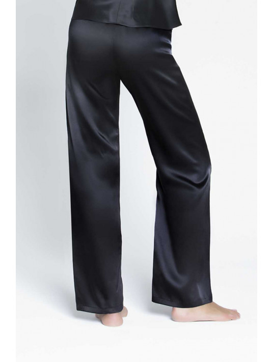 Pantalon en soie noir SPLENDEUR SOIE