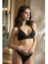 Soutien-gorge triangle noir SPLENDEUR SOIE
