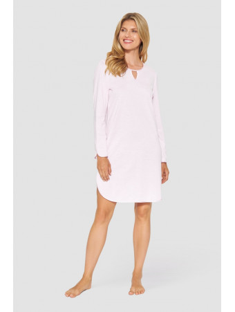 Féraud Long-sleeved nightdress pink COTON