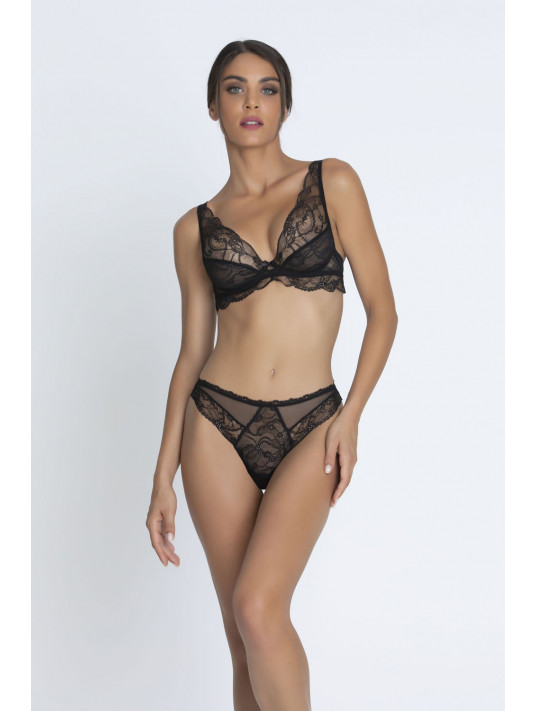 Lise Charmel black lace Glamorous triangle bra FEERIE COUTURE