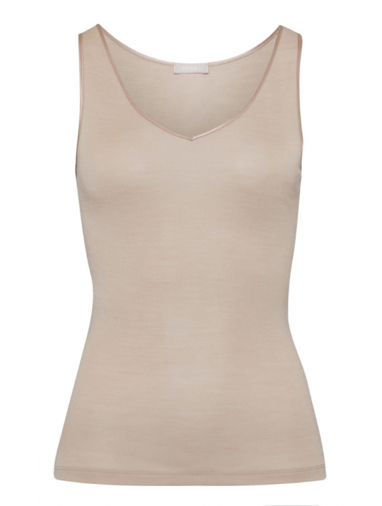 Hanro Débardeur bretelles larges safari LAINE ET SOIE