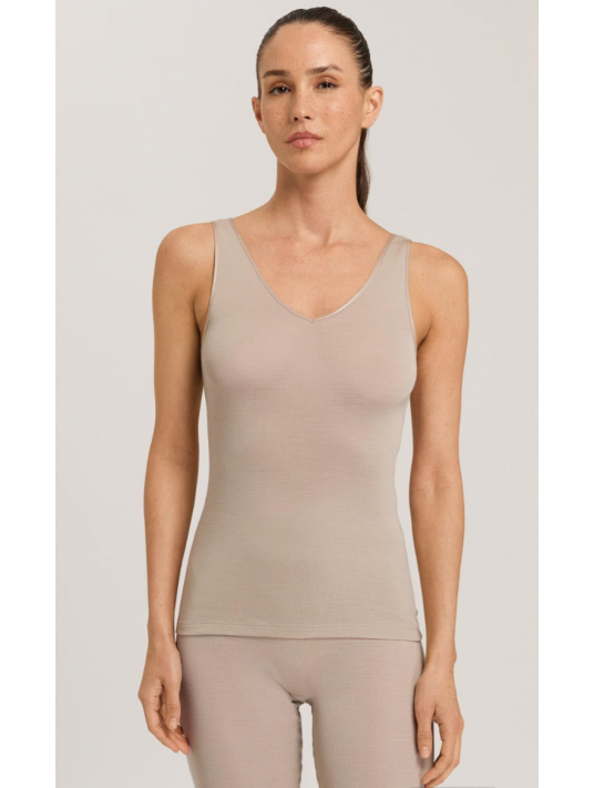 Hanro Débardeur bretelles larges safari LAINE ET SOIE