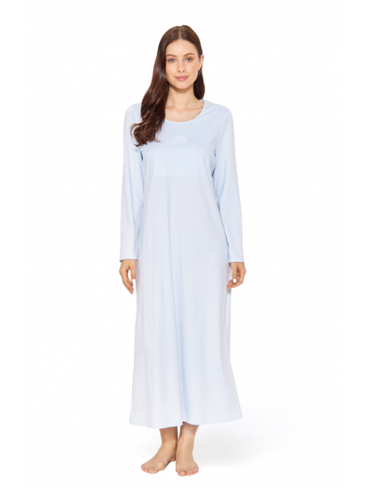 Feraud Long nightgown blue cotton HIGH CLASS