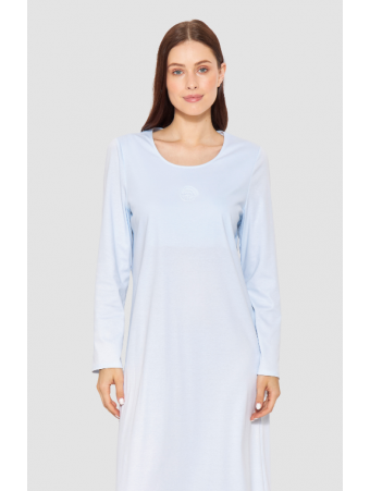 Feraud Long nightgown blue cotton HIGH CLASS