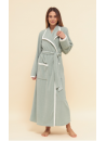 Robe de chambre féraud polaire vert d'eau