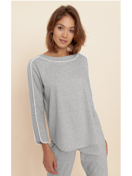 Feraud Grey long sleeves cotton pyjama