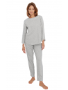 Feraud Pyjama manches longues en coton gris