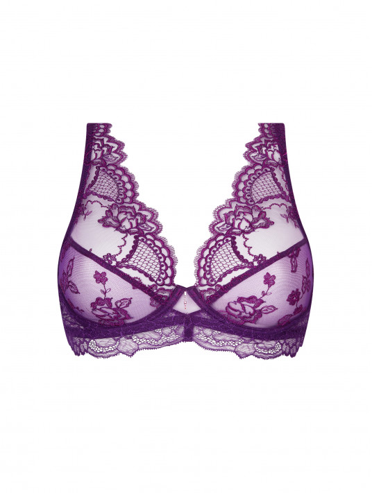 Purple Lingerie Lise charmel Sublime en dentelle iris glamorous bra
