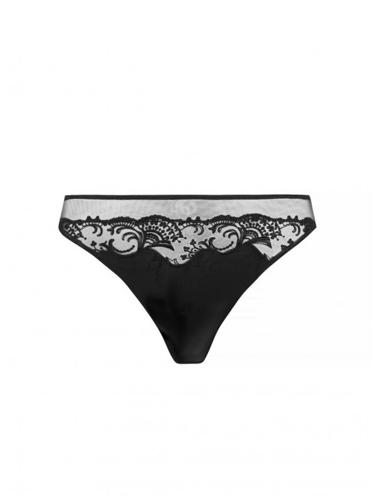 Lise Charmel Thong black silk SPLENDEUR SOIE