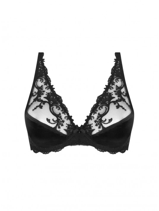 Lise Charmel Glamorous bra black silk SPLENDEUR SOIE