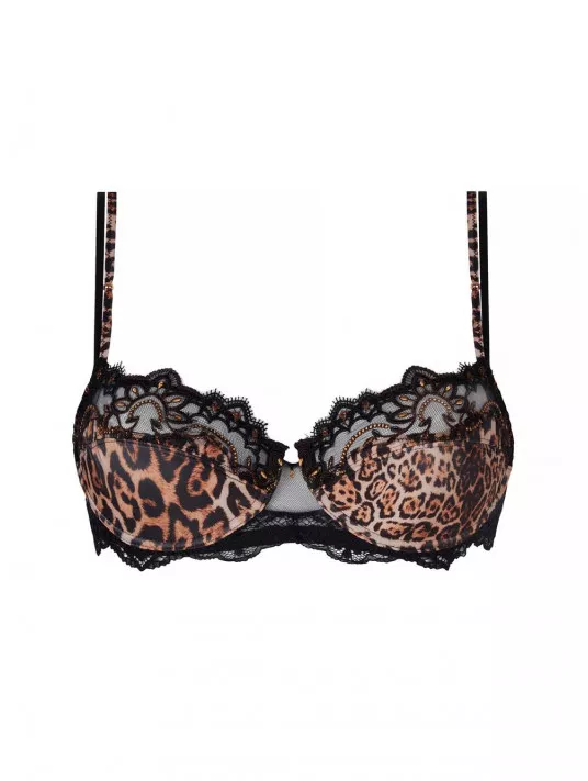 Lise charmel panther Half cup bra FAUVE AMOUR Lise charmel panther Half cup bra FAUVE AMOUR