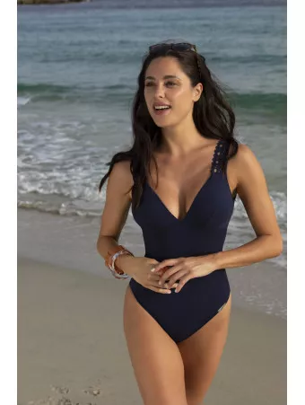 Lise Charmel Maillot nageur maintien marine AJOURAGE COUTURE